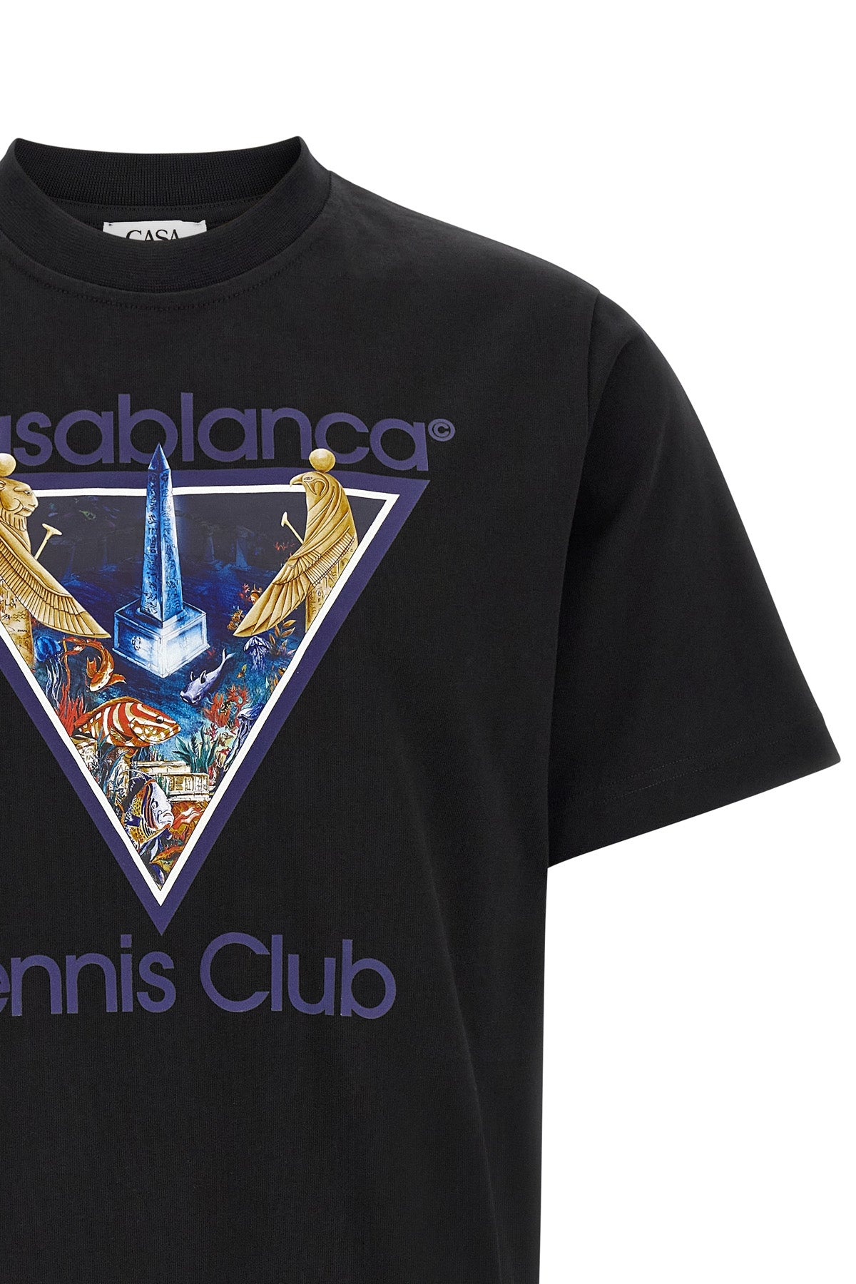 the casablanca monde perdu tennis club icon t-shirt
