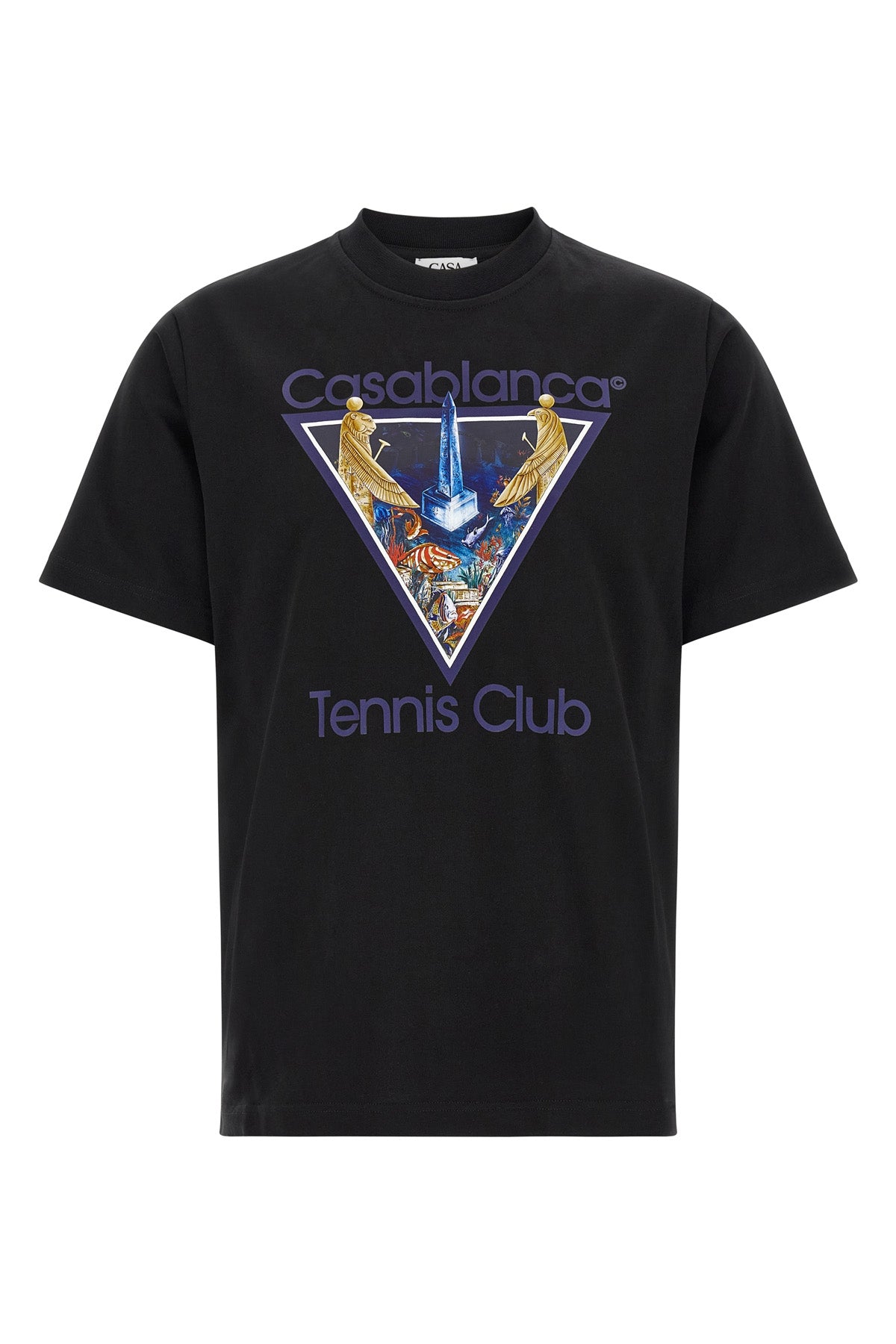 the casablanca monde perdu tennis club icon t-shirt