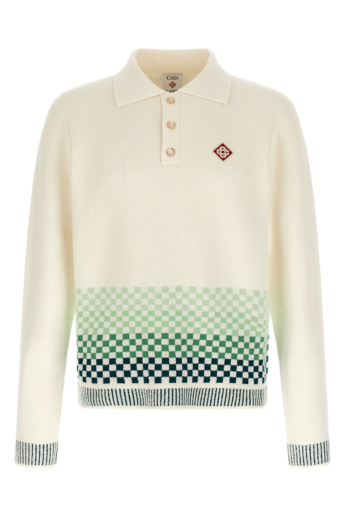 the casablanca long-sleeved polo shirt