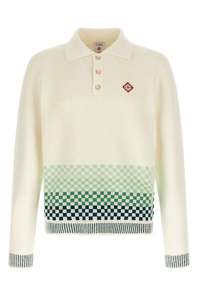 the casablanca long-sleeved polo shirt