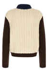 the casablanca café culture jacket features a hybrid construction that