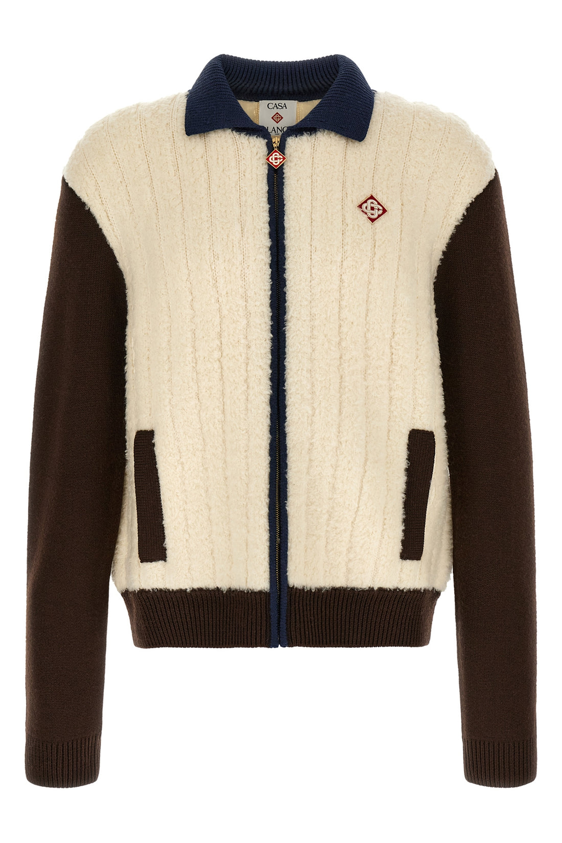 CASABLANCA L the casablanca café culture jacket features a hybrid construction that
