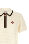 the casablanca waffle stitch polo shirt