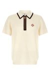 the casablanca waffle stitch polo shirt
