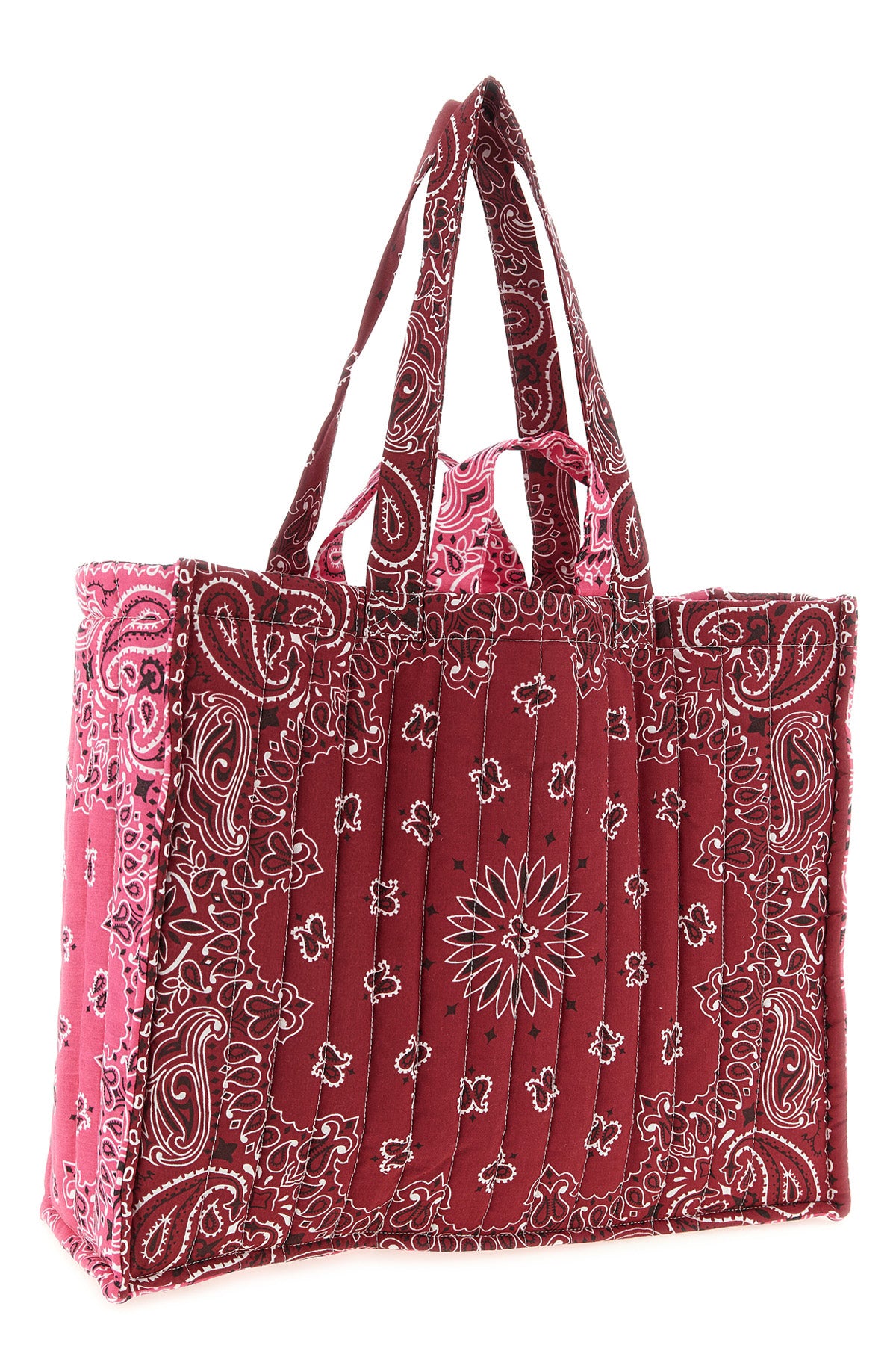 cabas maxi shopping bag in quilted and padded cotton