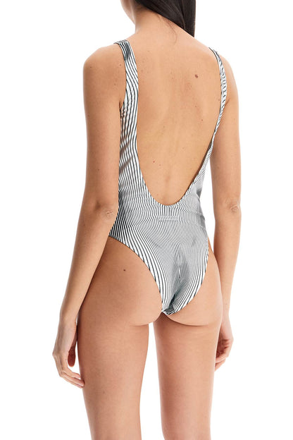 one-piece swimsuit with body morphing