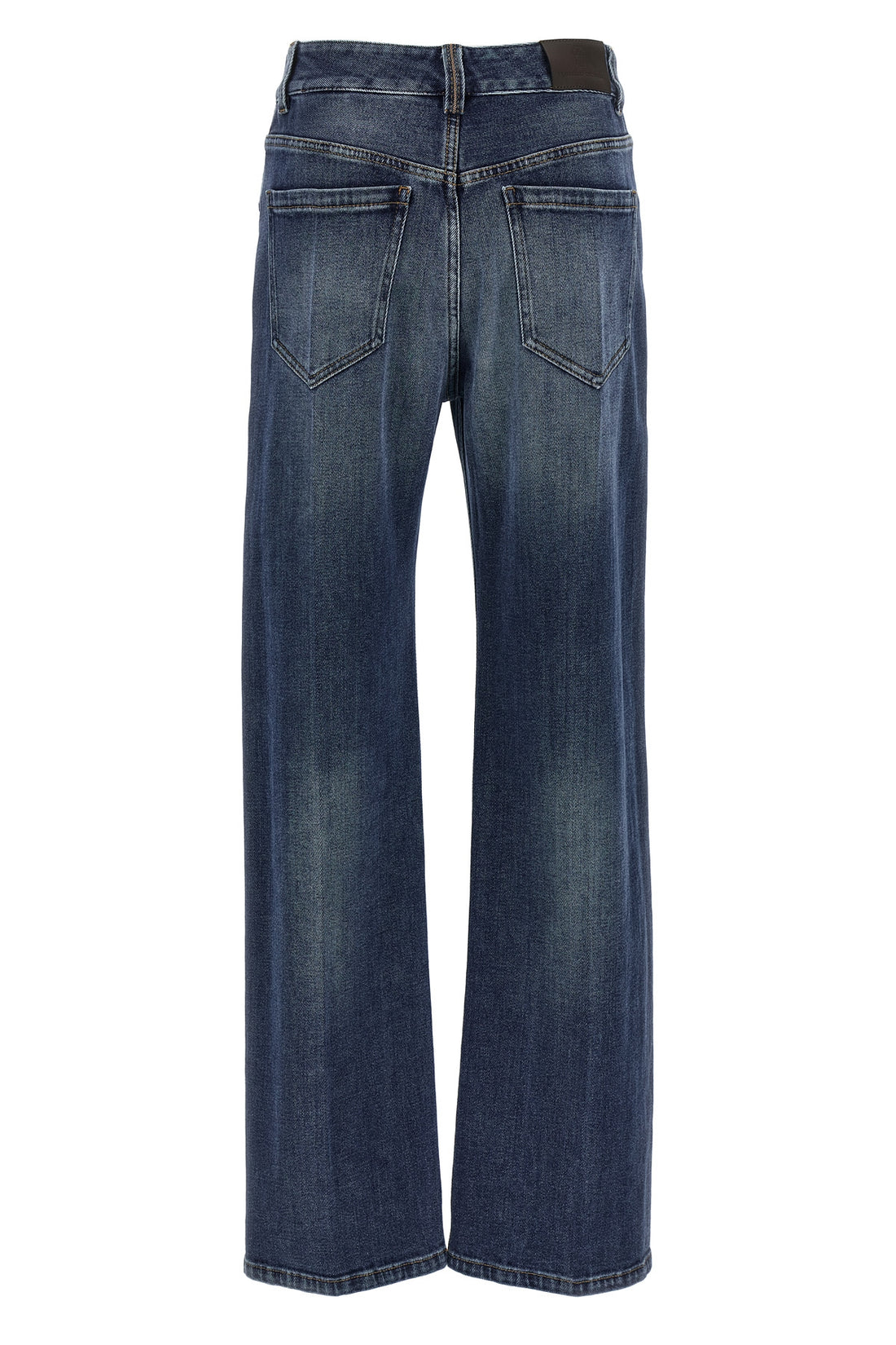 BRUNELLO CUCINELLI 38 contemporary loose lightweight stonewashed cotton denim jeans