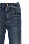 contemporary loose lightweight stonewashed cotton denim jeans