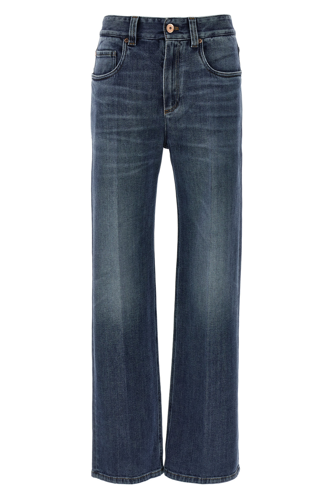 BRUNELLO CUCINELLI 38 contemporary loose lightweight stonewashed cotton denim jeans