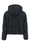 quilted cotton denim effect twill down jacket