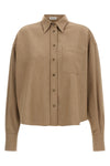the brunello cucinelli shirt stands out for its relaxed silhouette