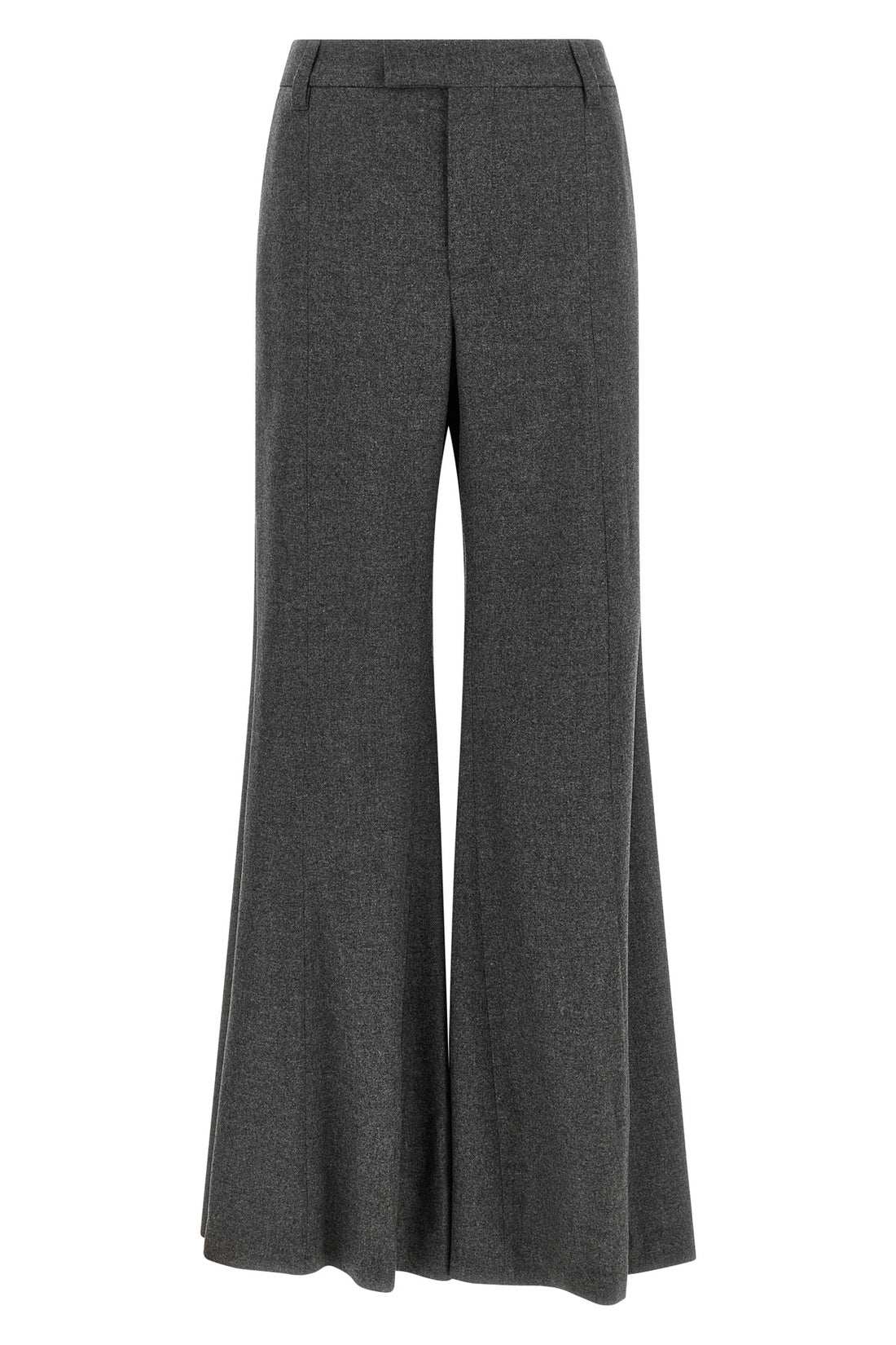 BRUNELLO CUCINELLI 36 brunello cucinelli wide flare trousers represent a masterpiece of sartorial pr