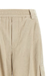 brunello cucinelli baggy cargo trousers redefine the concept of everyday cloth