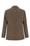 cavallo single-breasted deconstructed linen blazer