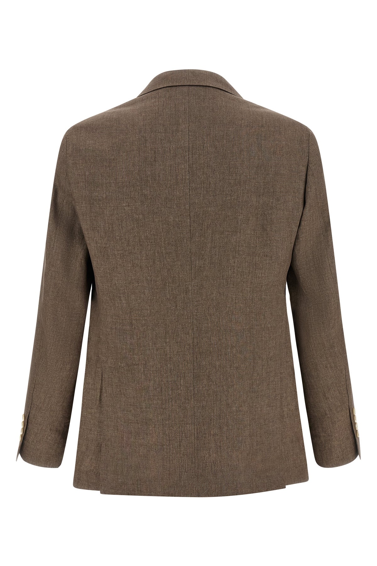 cavallo single-breasted deconstructed linen blazer