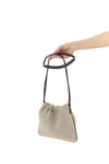 bc duo pouch in raffia-effect cotton blend