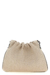 bc duo pouch in raffia-effect cotton blend