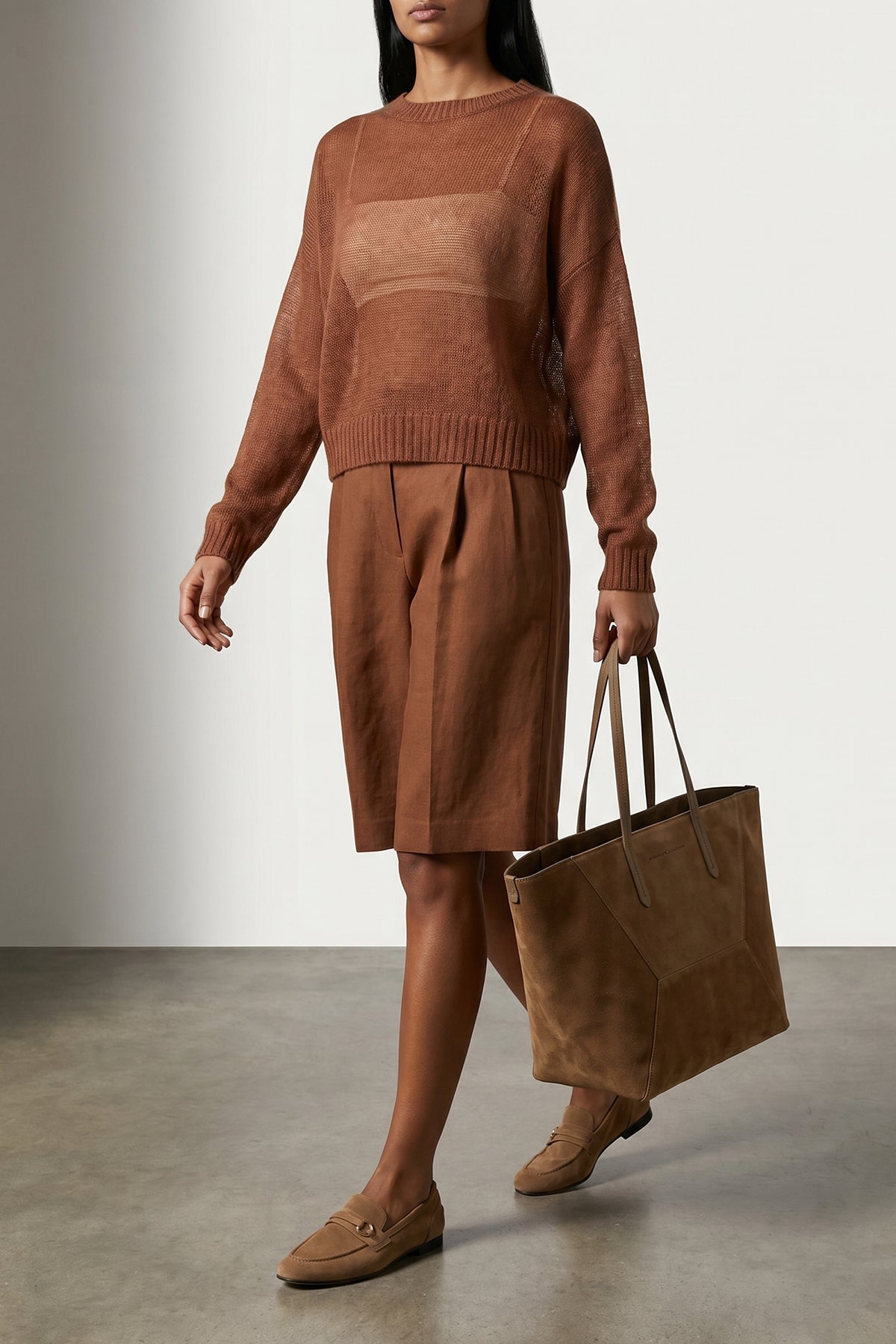 maxi bc duo suede shoulder bag