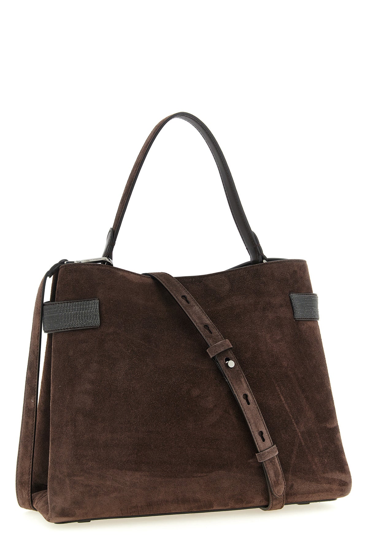 large essence suede handbag