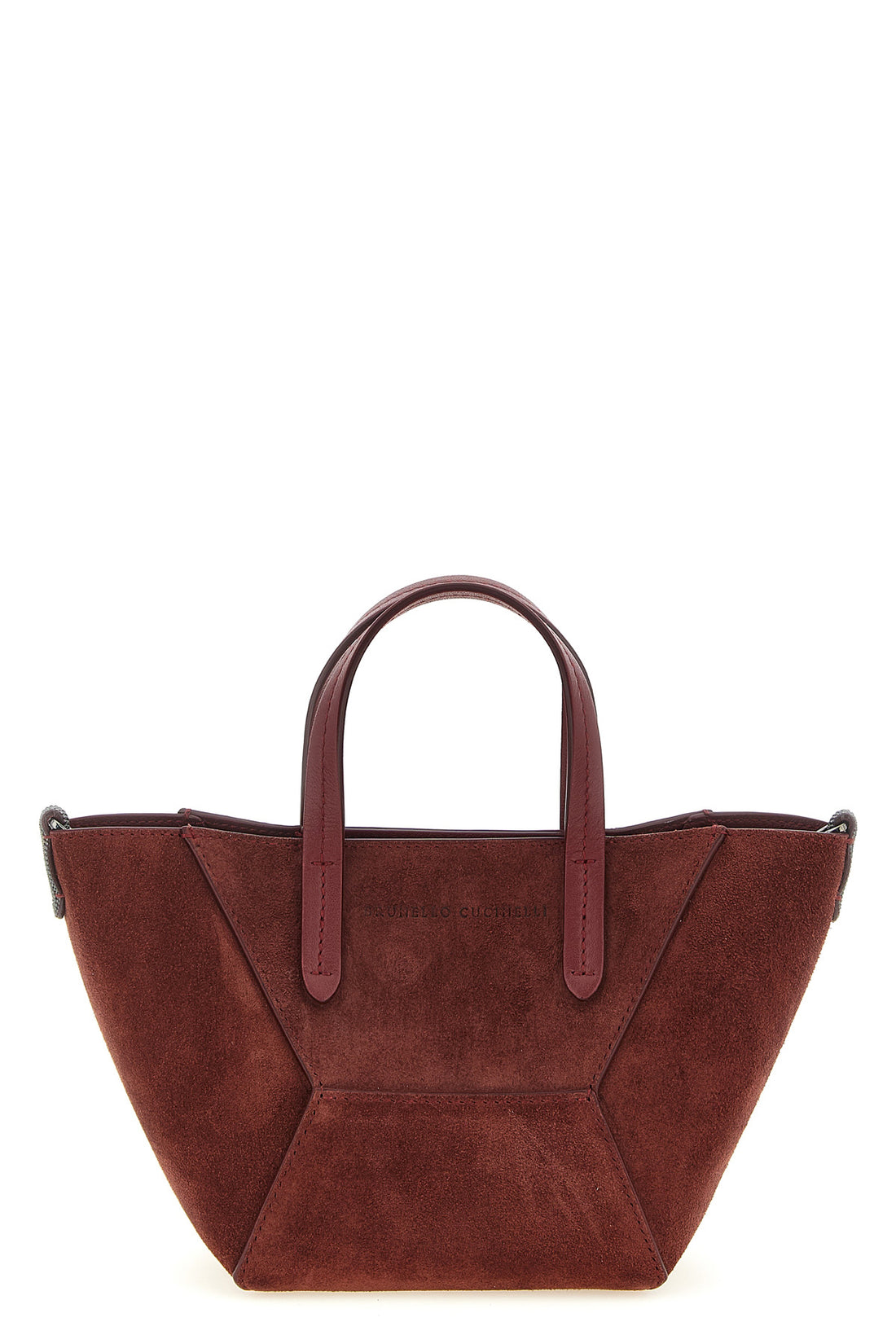 BRUNELLO CUCINELLI OS bc duo mini suede handbag