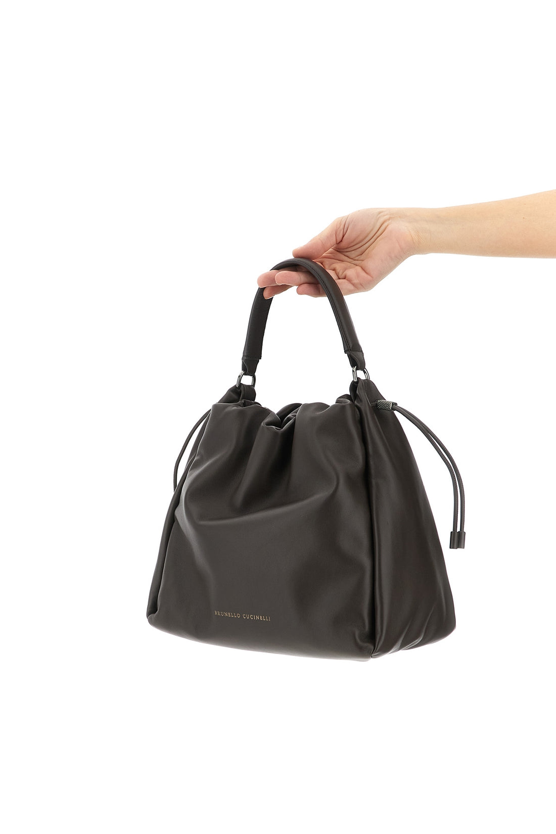 BRUNELLO CUCINELLI OS bucket mellow bucket bag in soft leather