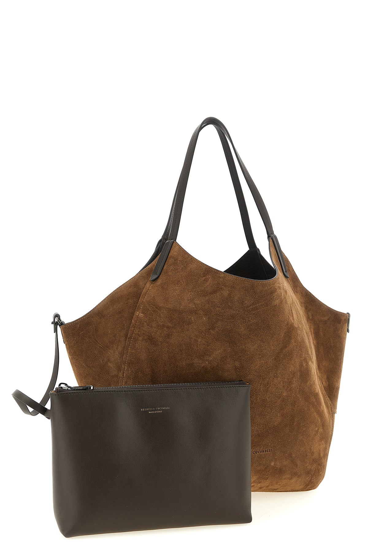 the brunello cucinelli shopping bag redefines everyday volumes through a destruc