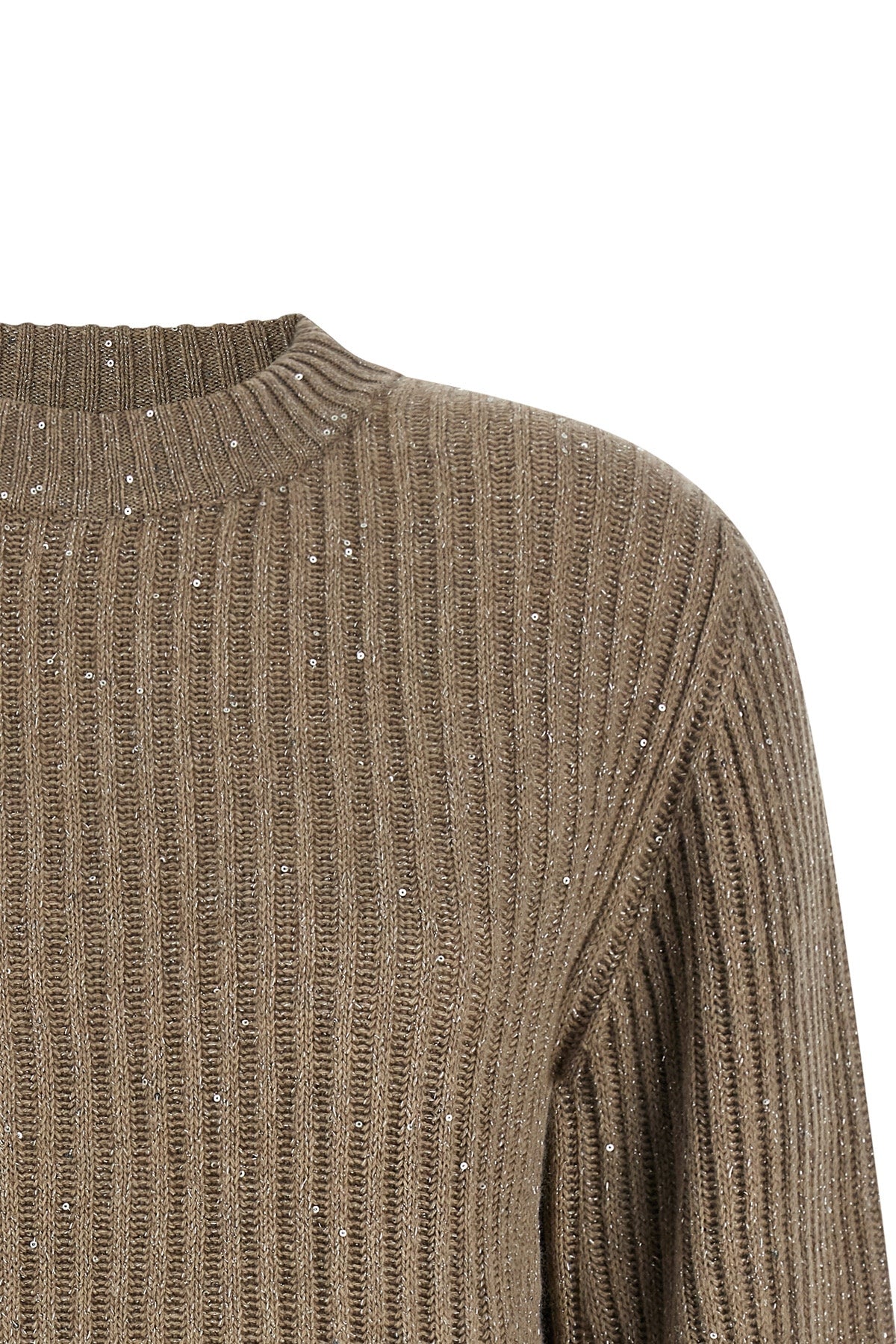 sparkling cashmere and wool blend sweater