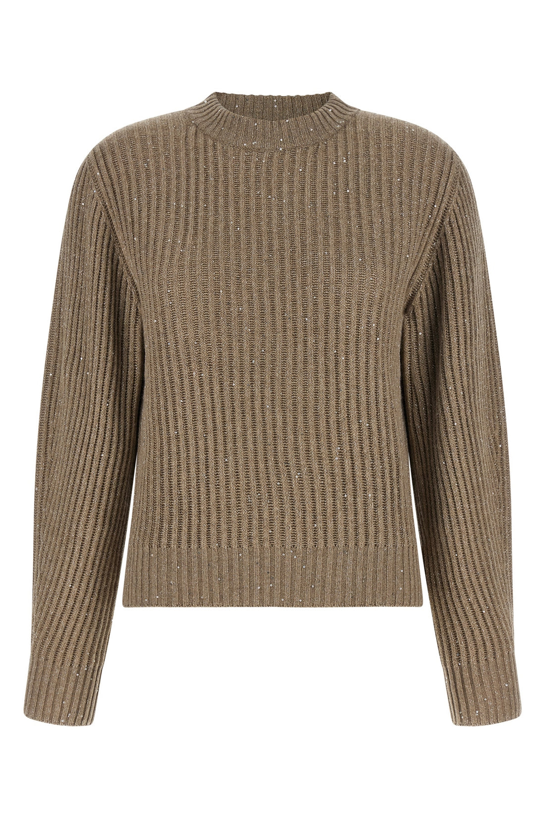 BRUNELLO CUCINELLI M sparkling cashmere and wool blend sweater