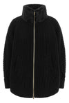 the herno maglia collo alto wool cardigan redefines the codes of knitwear throug