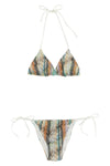 caperdoni zigzag knit lurex bikini