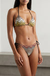 raschel lamé viscose blend bikini