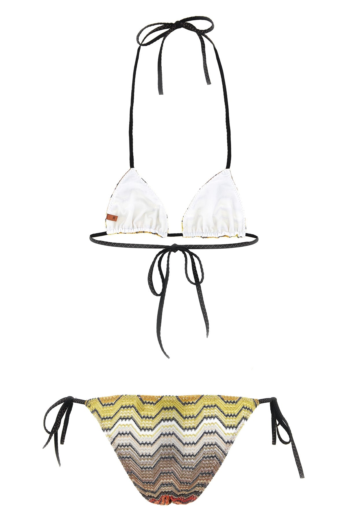 raschel lamé viscose blend bikini