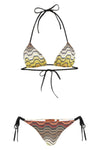 raschel lamé viscose blend bikini
