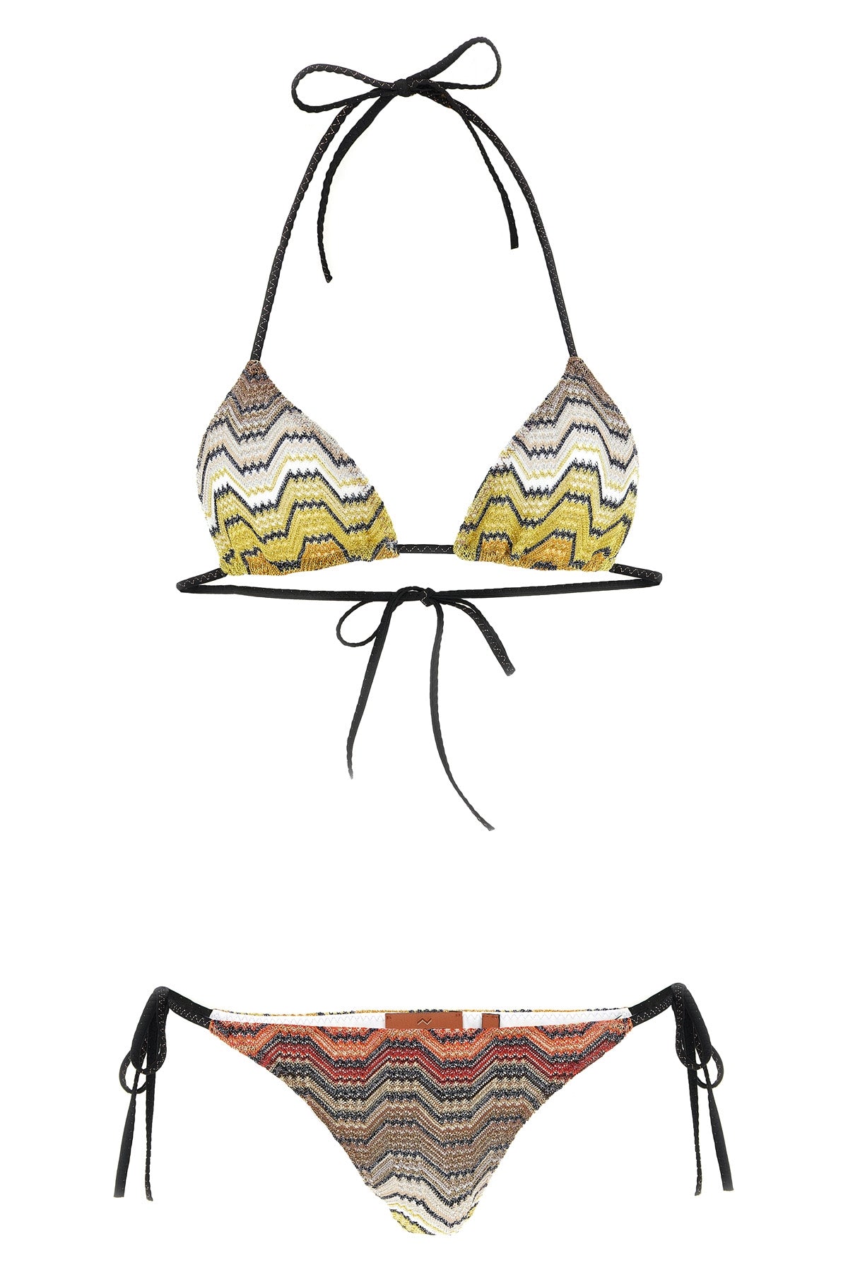 raschel lamé viscose blend bikini