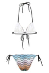 raschel lamé viscose blend bikini