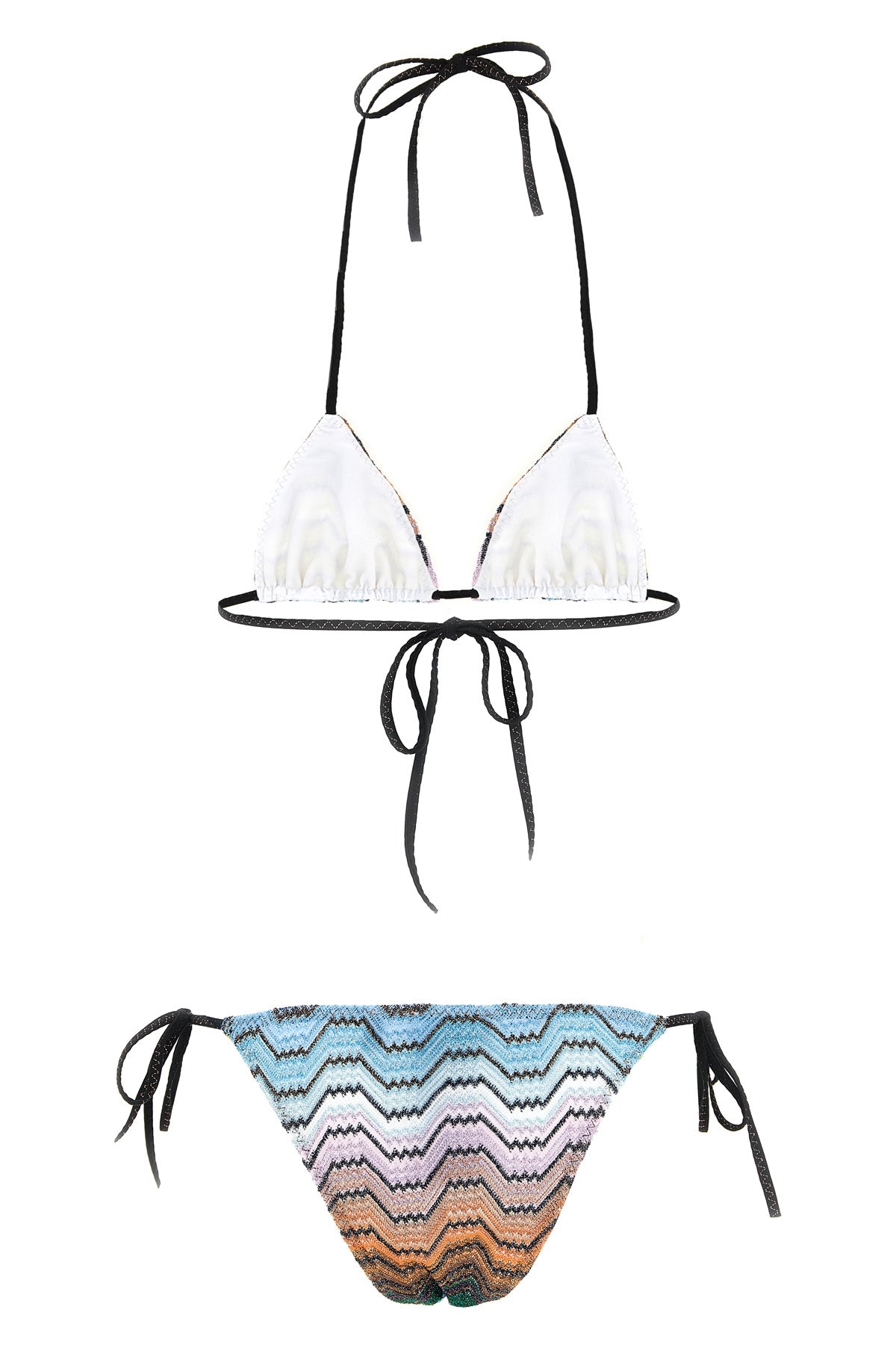 raschel lamé viscose blend bikini