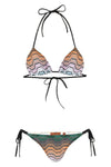 raschel lamé viscose blend bikini