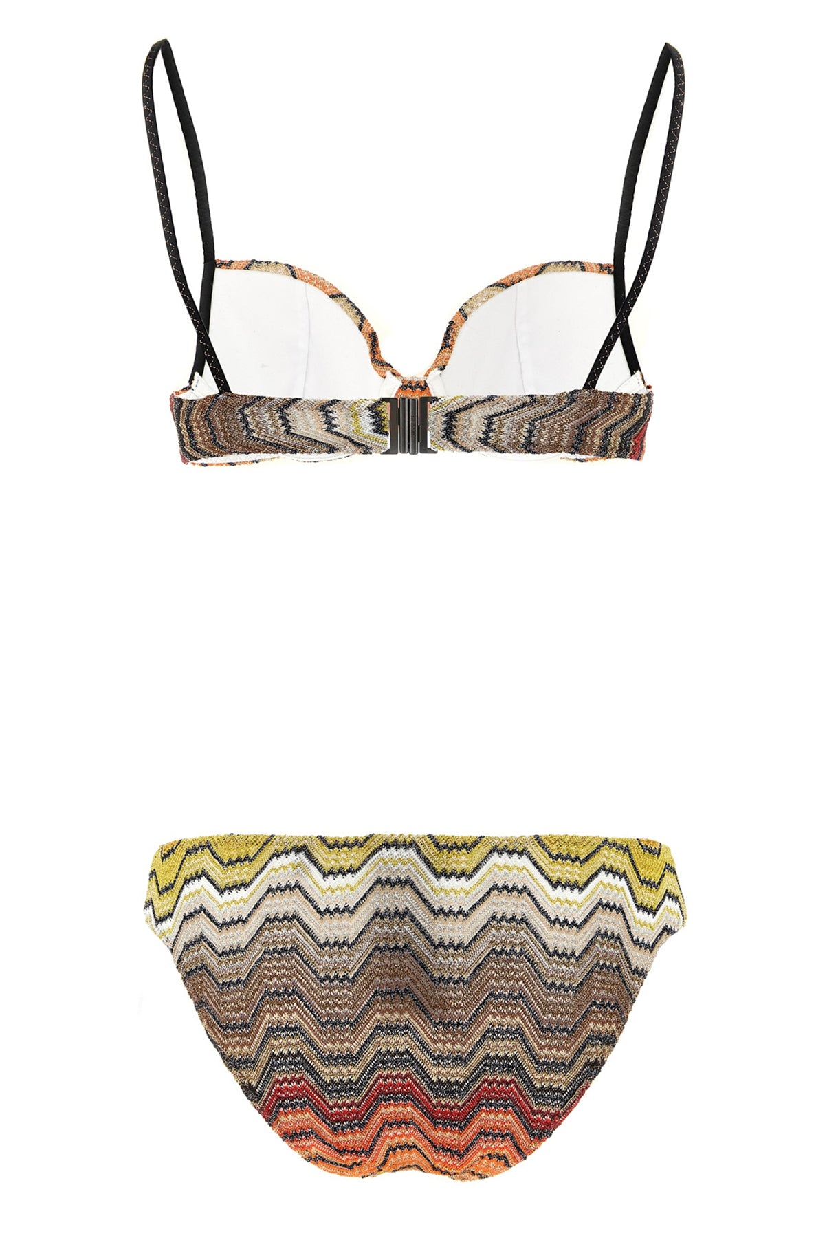 the missoni balcony bikini embodies knitwear excellence through a structured sil