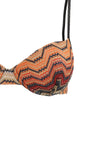 the missoni balcony bikini embodies knitwear excellence through a structured sil