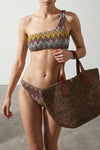 raschel lamé viscose bikini