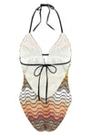the missoni one-piece swimsuit redefines beachwear aesthetics through an envelop