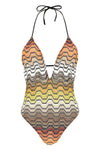 the missoni one-piece swimsuit redefines beachwear aesthetics through an envelop