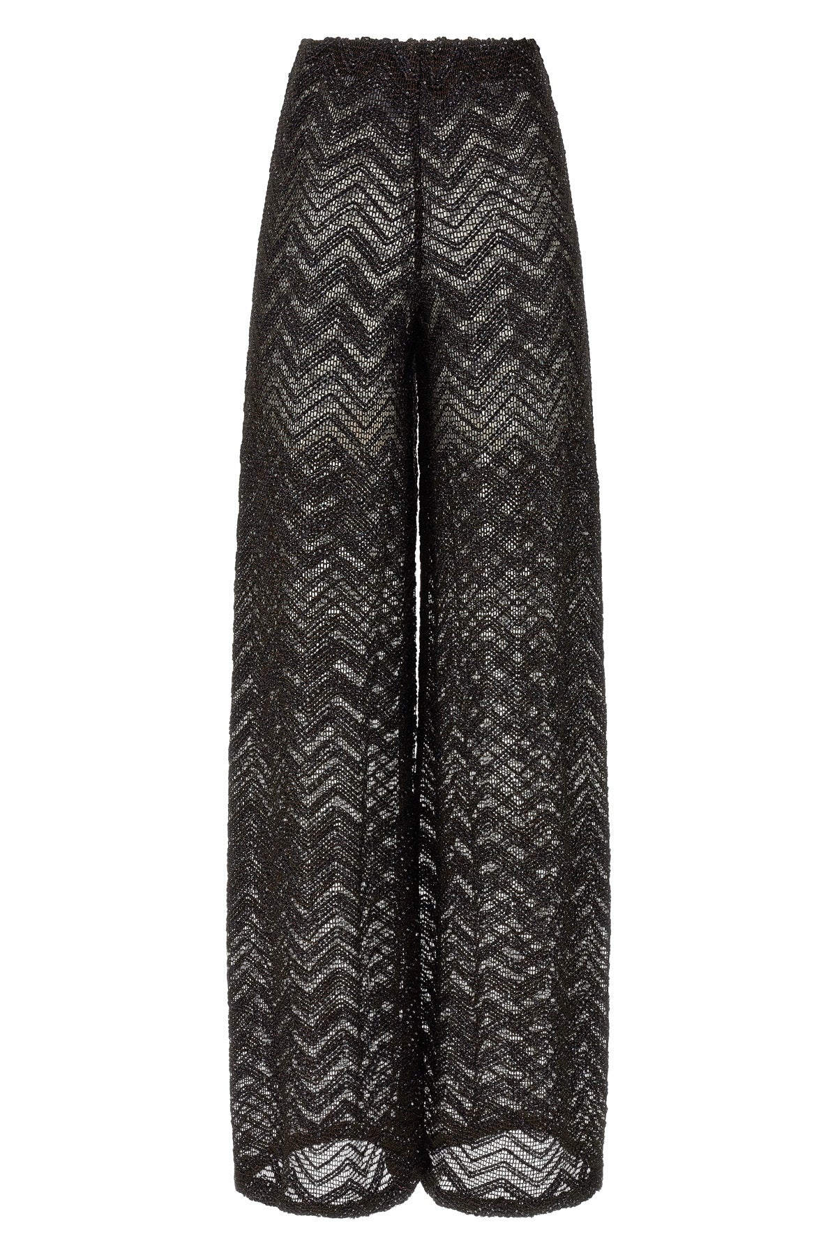viscose blend mesh pants