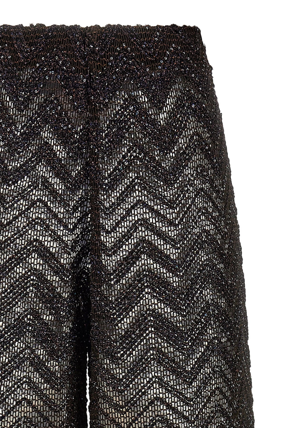 viscose blend mesh pants