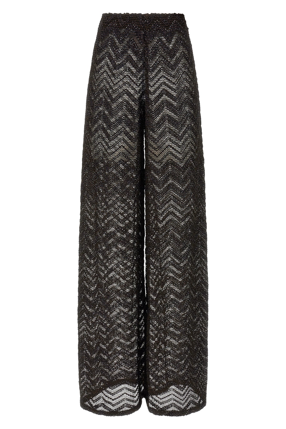 viscose blend mesh pants