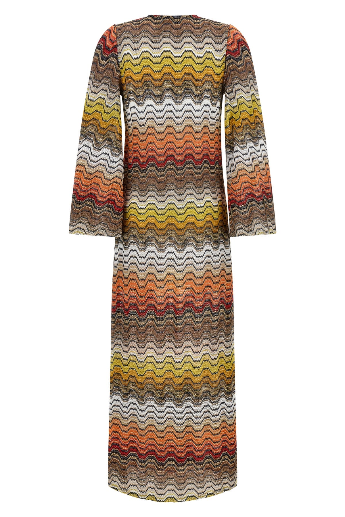 long dress in viscose blend lamé made