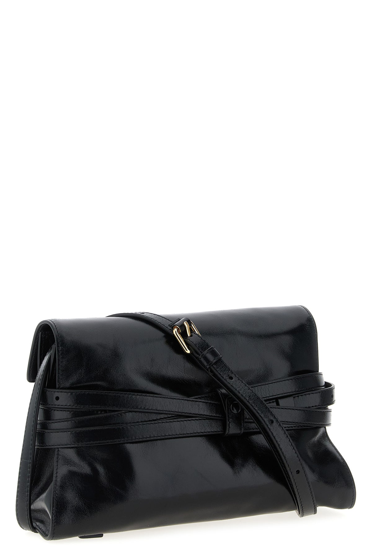 tie me leather shoulder strap