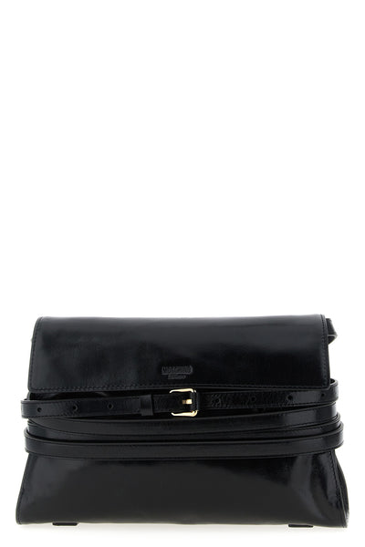 tie me leather shoulder strap