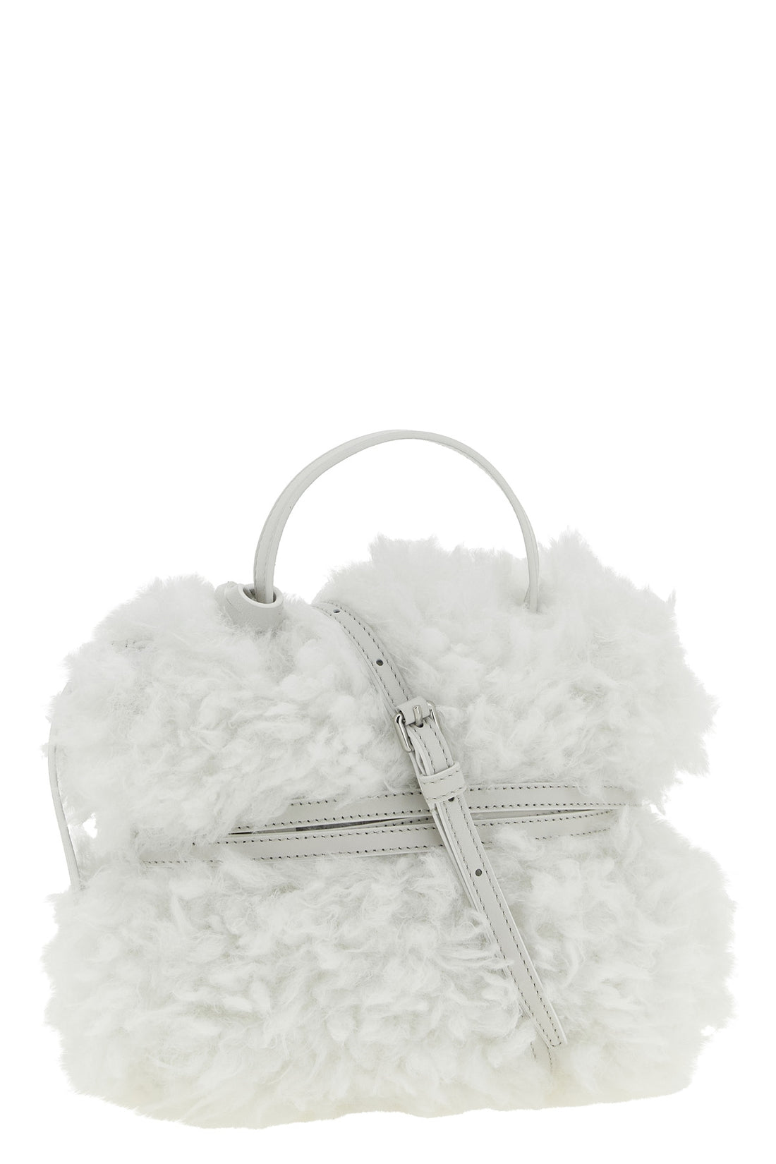 MOSCHINO OS moschinos tie me small handbag stands out for its soft and unstructured silho