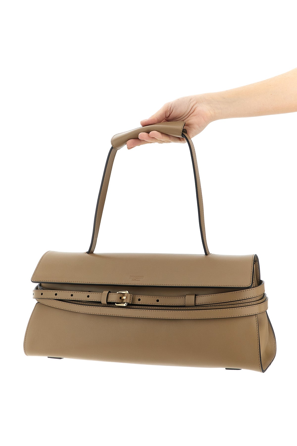 tie me leather shoulder bag
